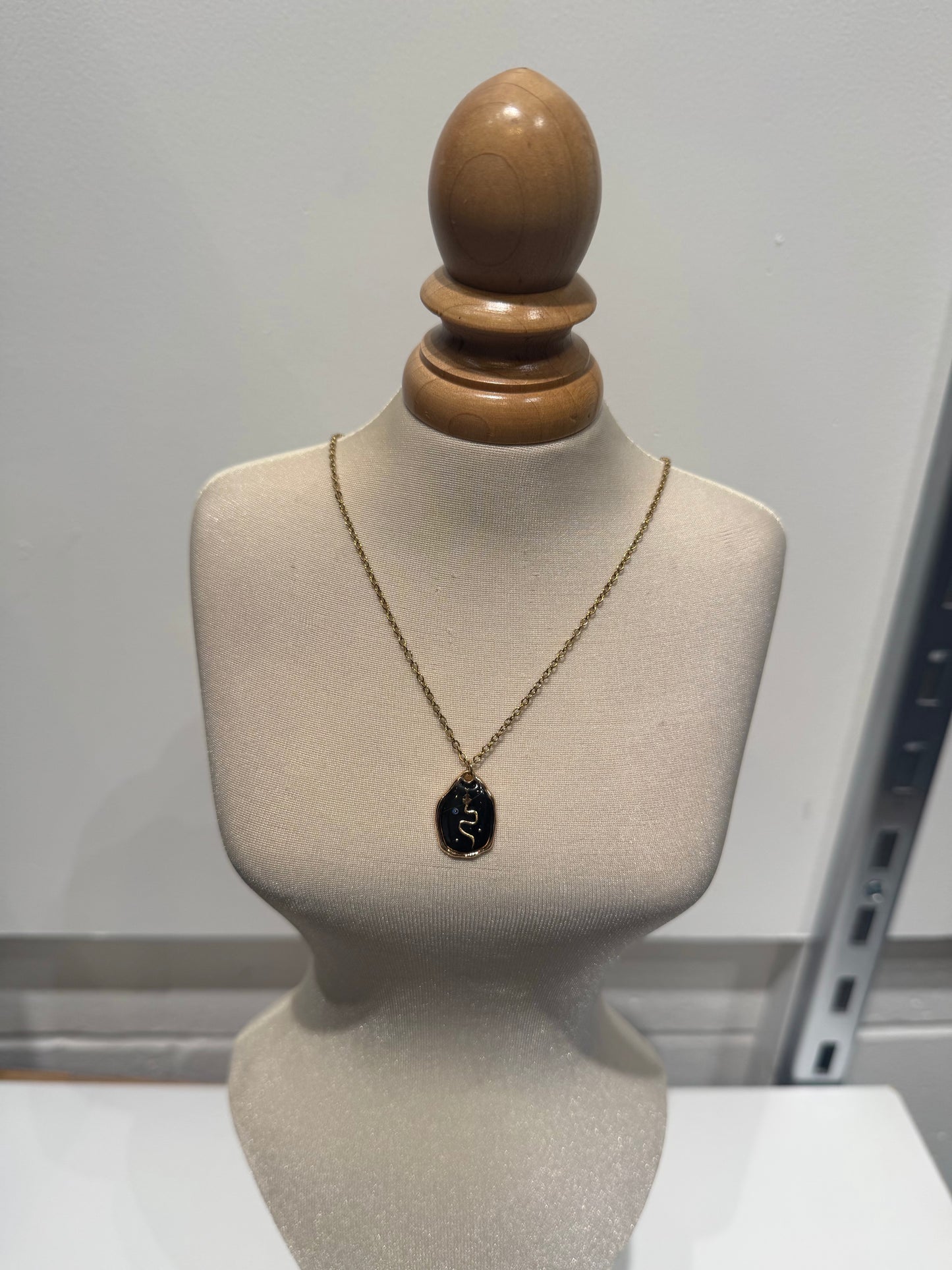 Resin snake necklace
