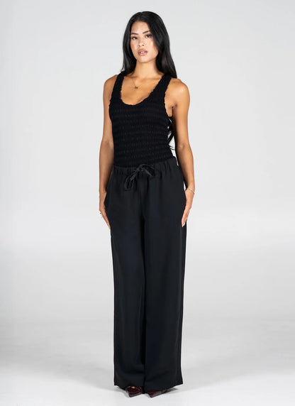 Tie Front Wide Leg Pant