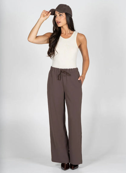 Tie Front Wide Leg Pant