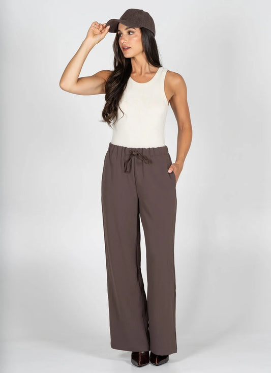 Tie Front Wide Leg Pant