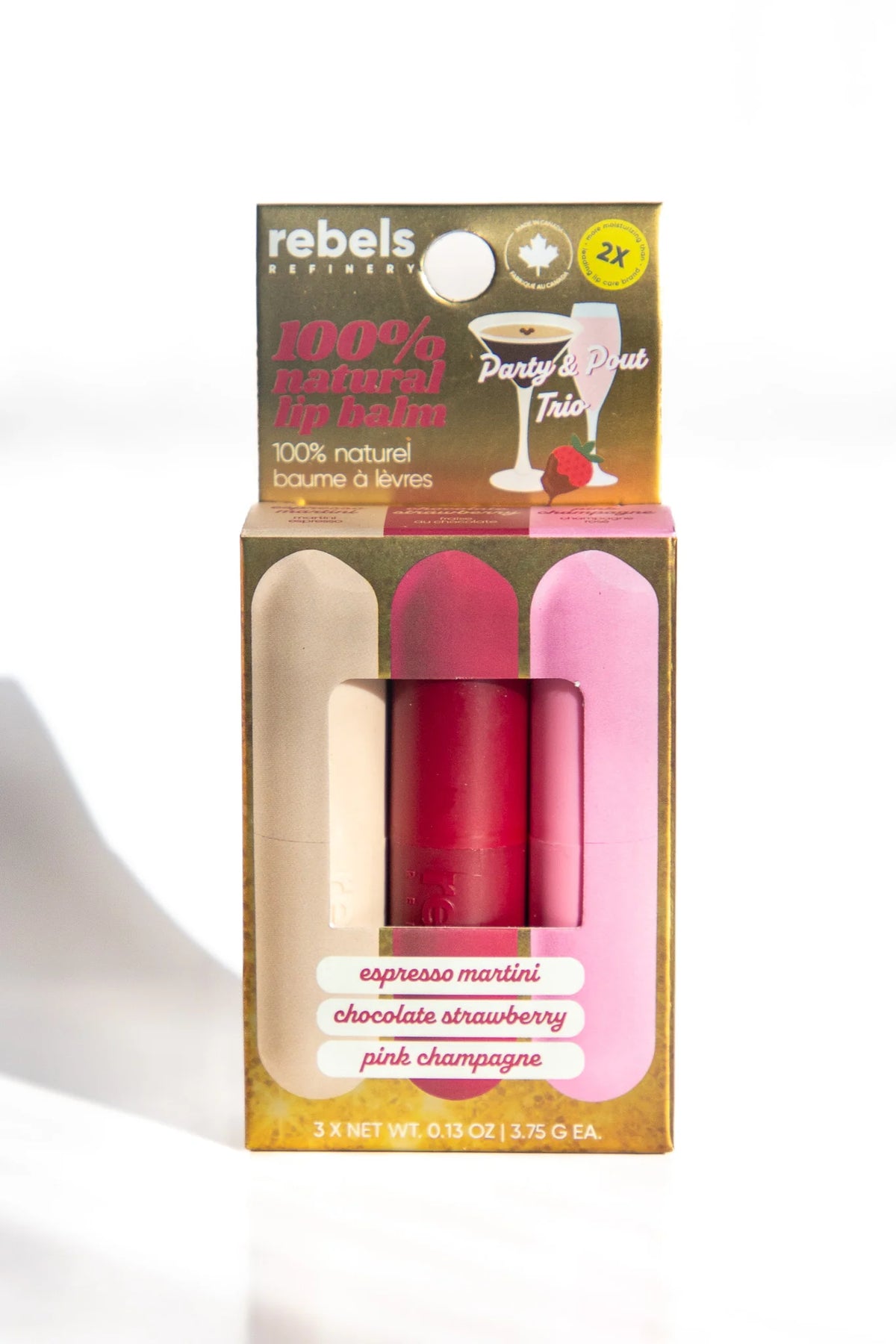 Party & Pout Trio 3 Pack Sleek Sticks