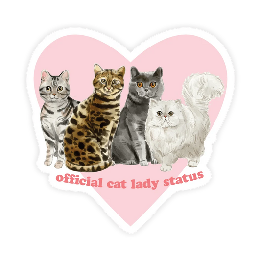 Official Cat Lady Status | Sticker