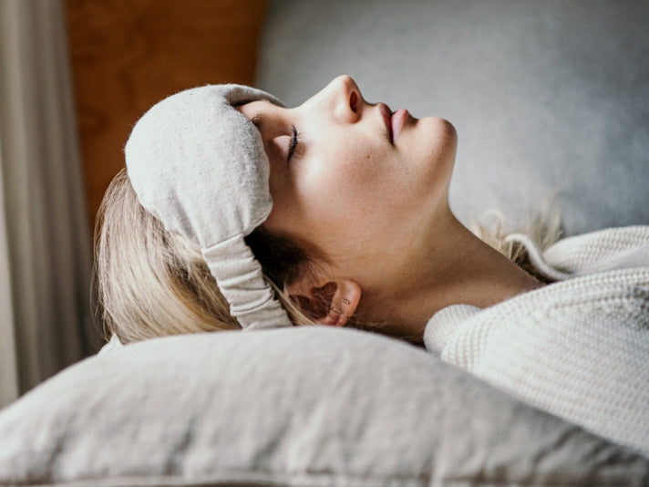 Therapeutic Lavender Eye Mask | Hemp & Organic Cotton Sand