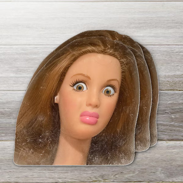 Funny Doll Face | Sticker
