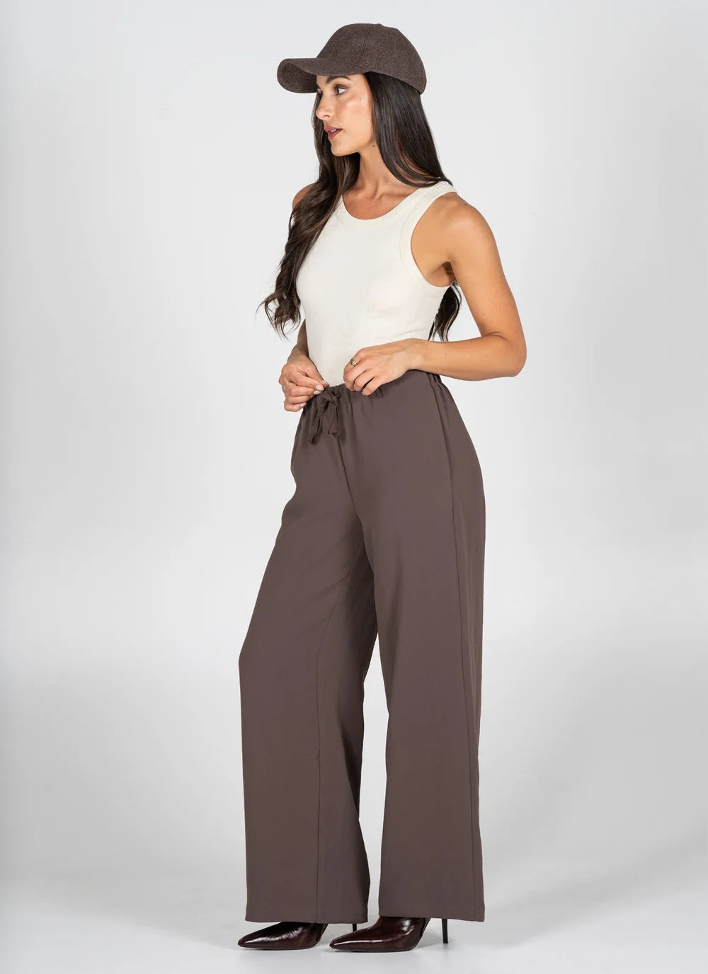 Tie Front Wide Leg Pant