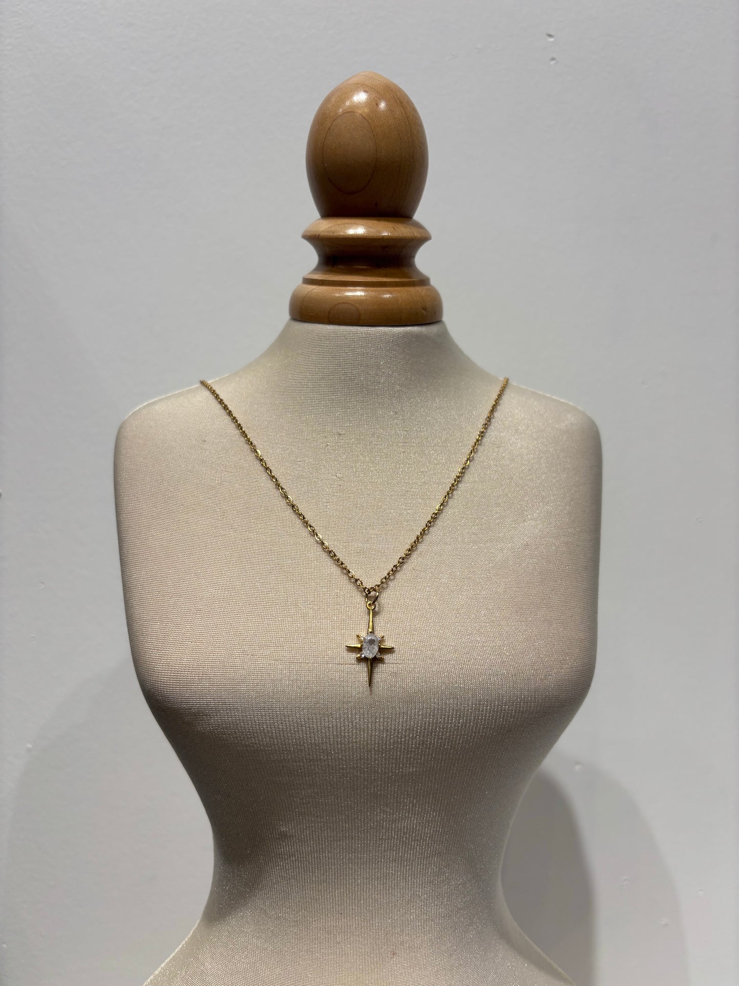 Clear Star Necklace